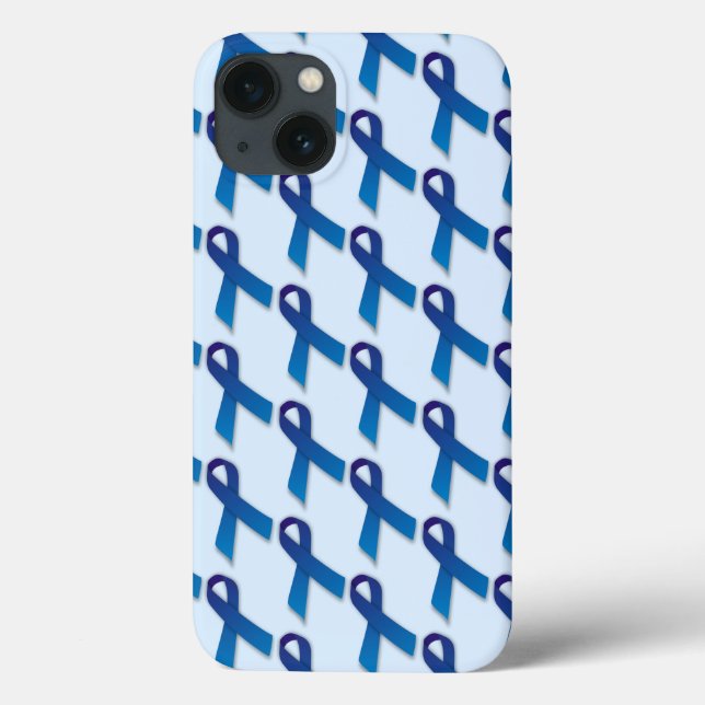 Blue Ribbons Pattern Case-Mate iPhone Case (Back)