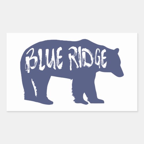 Blue Ridge Bear Rectangular Sticker