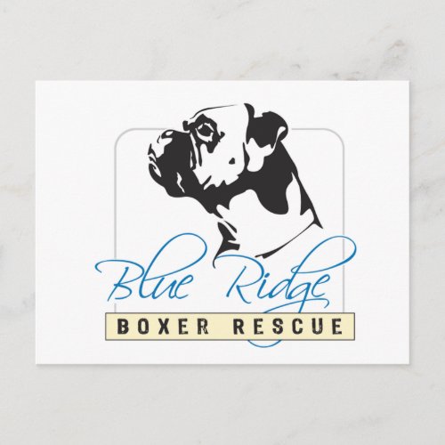 Blue Ridge Boxer Rescue Postcard