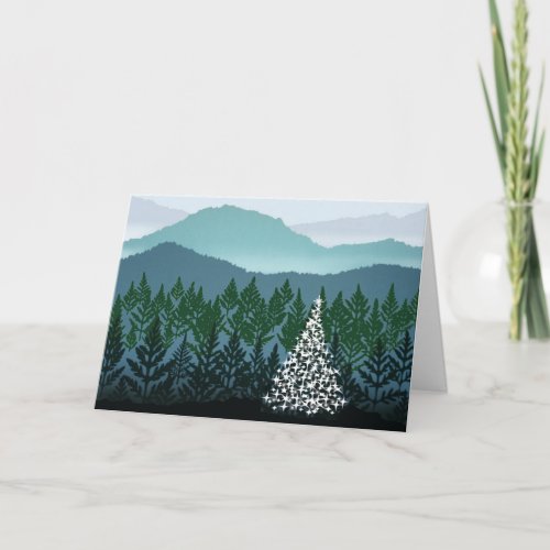 Blue Ridge Christmas greeting card