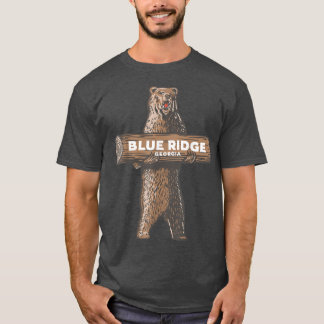Blue Ridge Georgia GA Growling Bear Vacation Souve T-Shirt