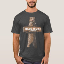 Blue Ridge Georgia GA Growling Bear Vacation Souve T-Shirt