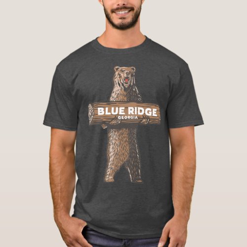 Blue Ridge Georgia GA Growling Bear Vacation Souve T_Shirt