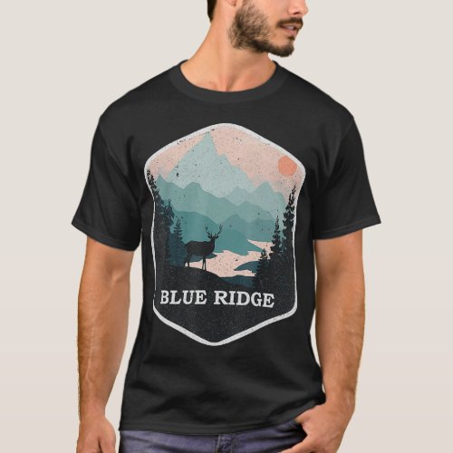 Blue Ridge Georgia GA Vintage Mountains Hiking Sou T_Shirt