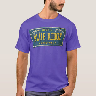 Blue Ridge Georgia Home GA Car Plate Mountains Hom T-Shirt