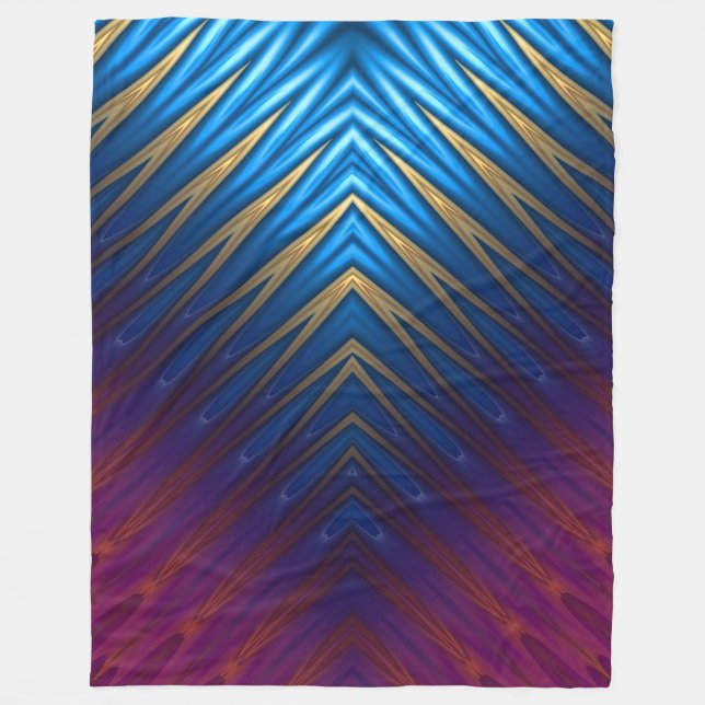 Blue Ridge Gold Fleece Blanket (Front)