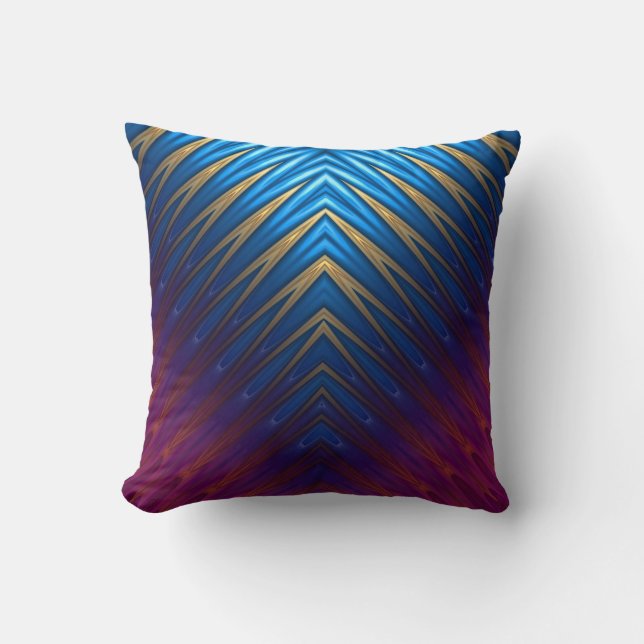 Blue Ridge Gold Throw Pillow (Front)