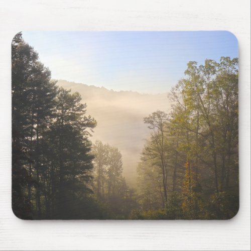 Blue Ridge Misty Mountain Mouse Pad