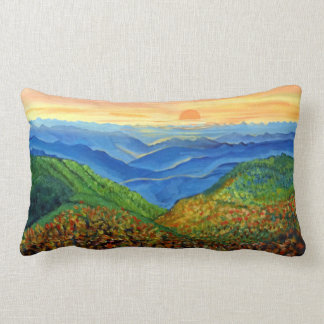 Blue Ridge Morning Throw Pillow Lumbar 13x21