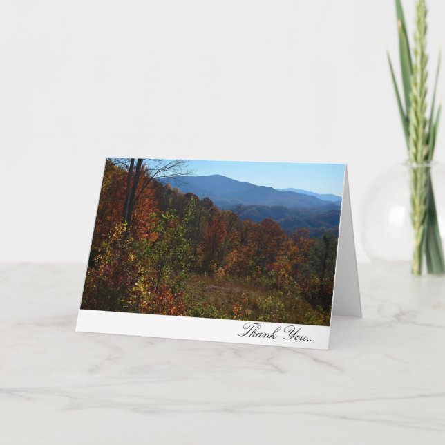 Blue Ridge Mountain Fall Thank You (Front)