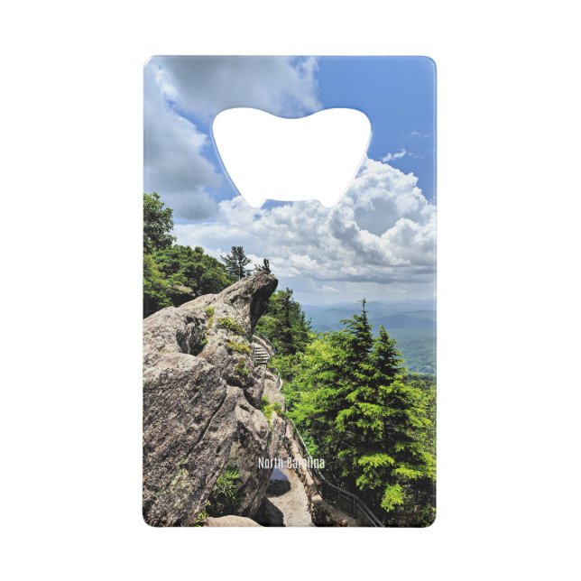Blue Ridge Mountain, North Carolina Credit Card Bottle Opener (Front)