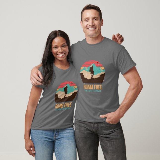 Blue Ridge Mountain Roam Free Hiking Outdoor shirt (Unisex)