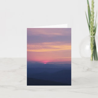 Blue Ridge Mountain Sunrise Greeting Card
