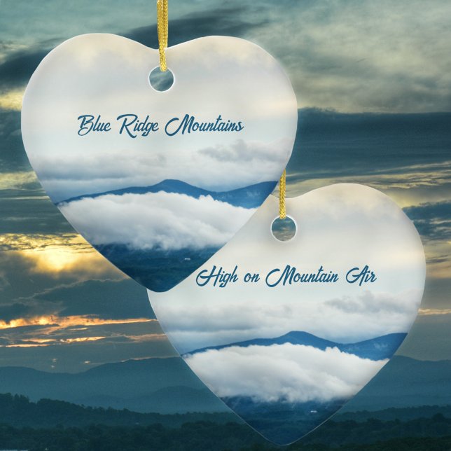 Blue Ridge Mountains Air on Mountain Air Ceramic Ornament (Creator Uploaded)