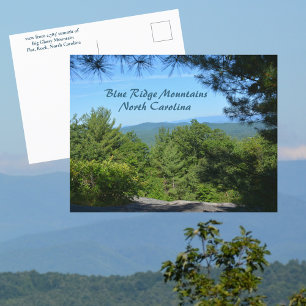 Blue Ridge Mountains Big Glassy Mt North Carolina Postcard