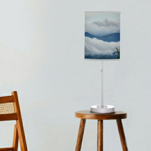 Blue Ridge Mountains Blue Gray Table Lamp