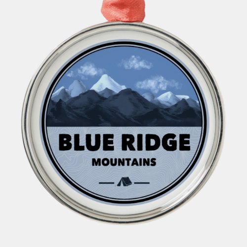 Blue Ridge Mountains Camping Metal Ornament
