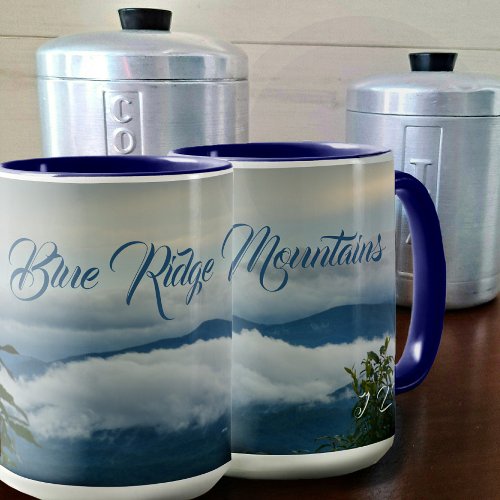 Blue Ridge Mountains Customizable Photographic Mug