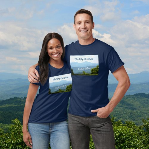 Blue Ridge Mountains Customizable Photographic T_Shirt