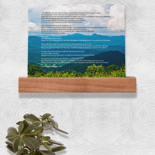 Blue Ridge Mountains Desiderata Photo Picture Ledge (Creator Uploaded)