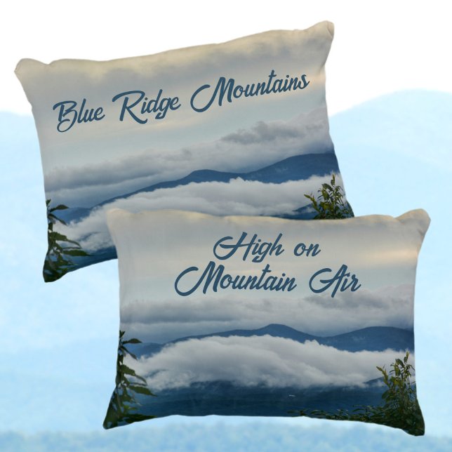 Blue Ridge Mountains High on Mountain Air Accent Pillow (Creator Uploaded)
