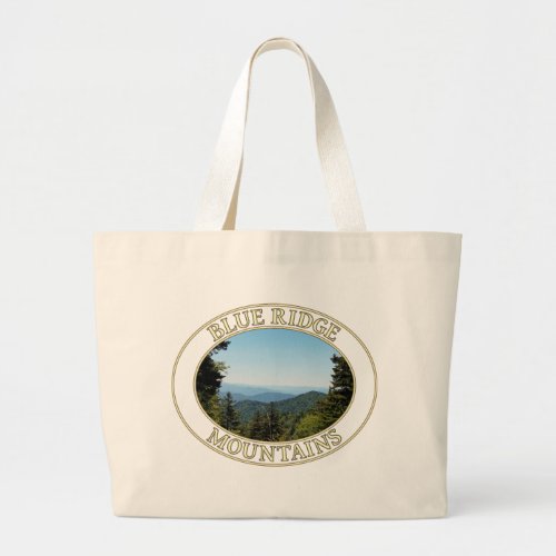 Blue Ridge Mountains in Western North Carolina Large Tote Bag