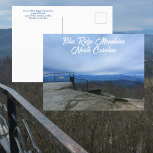 Blue Ridge Mountains Laurel Park Jump Off Rock NC Postcard