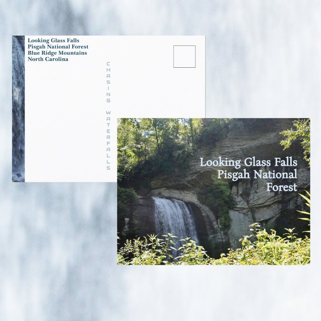 Blue Ridge Mountains Looking Glass Falls NC Postcard (Creator Uploaded)