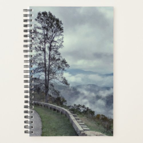 Blue Ridge Mountains Mist Clouds Scenic Overlook Planner