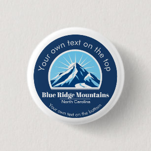 Blue Ridge Mountains NC ski resort souvenir Button