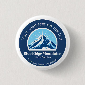 Blue Ridge Mountains NC ski resort souvenir Button