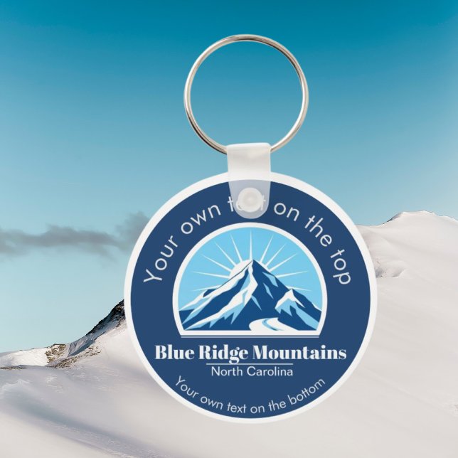 Blue Ridge Mountains NC ski resort souvenir  Keychain (Creator Uploaded)