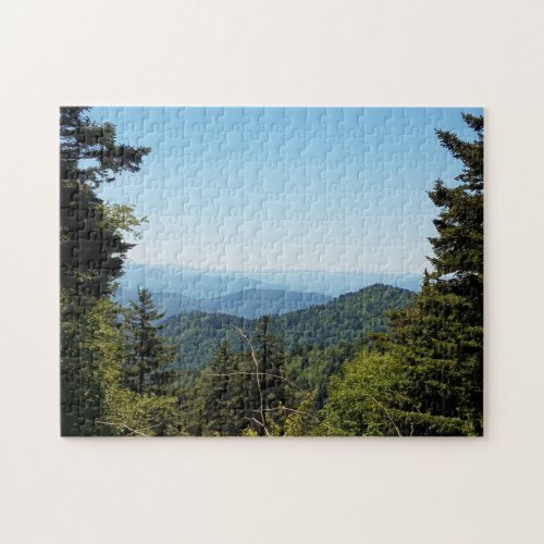 Blue Ridge Mountains near Cherokee North Carolina Jigsaw Puzzle