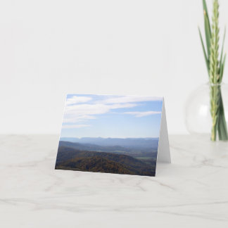 Blue Ridge Mountains Notecard