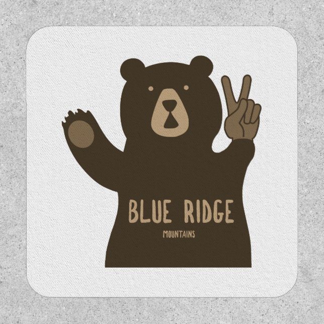 Blue Ridge Mountains Peace Bear Patch (Front)