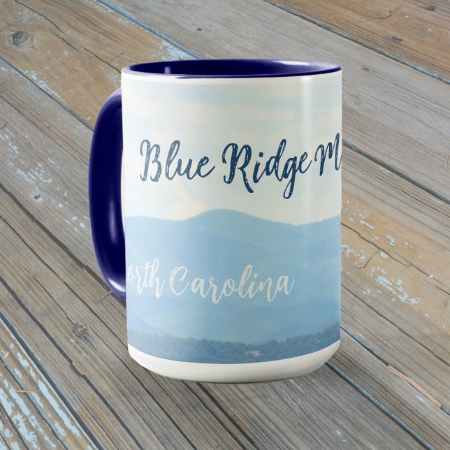 Blue Ridge Mountains Photographic Customizable Mug (Creator Uploaded)