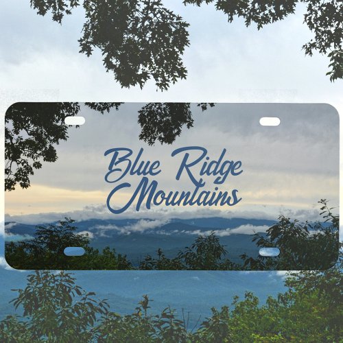 Blue Ridge Mountains Photographic North Carolina License Plate