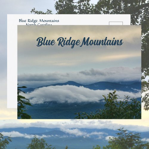Blue Ridge Mountains Photographic North Carolina Postcard