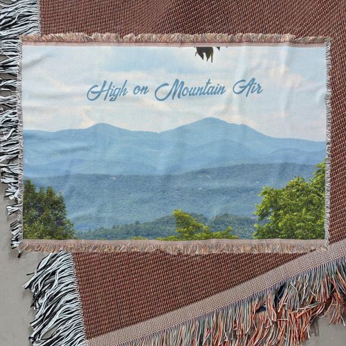 Blue Ridge Mountains Photographic  Throw Blanket