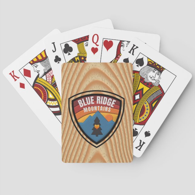 Blue Ridge Mountains  Poker Cards (Back)