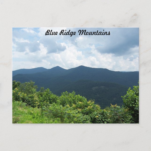 Blue Ridge Mountains Postcard (Front)