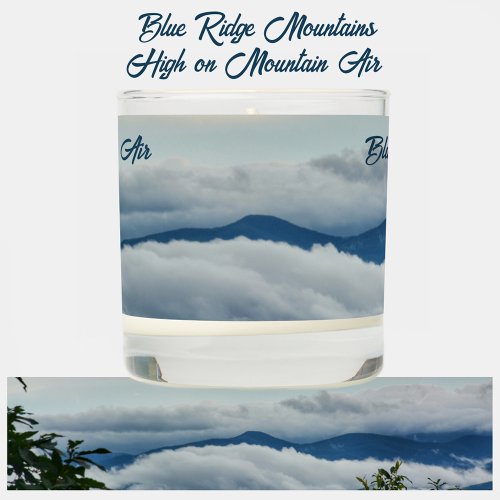 Blue Ridge Mountains Range Photographic Scented Candle
