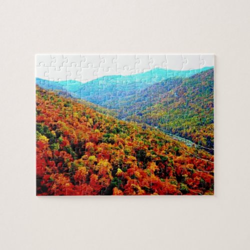 Blue Ridge Mountains Scenery Jigsaw Puzzle