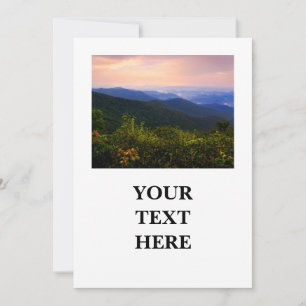 Blue Ridge Mountains Scenic View for Nature Lovers Thank You Card