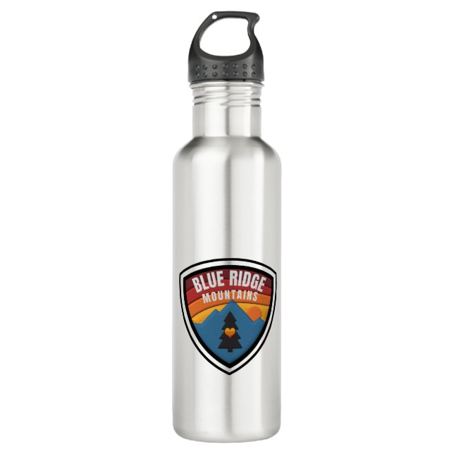 Blue Ridge Mountains    Stainless Steel Water Bottle (Front)