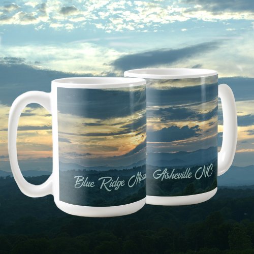 Blue Ridge Mountains Sunset Asheville NC Coffee Mug