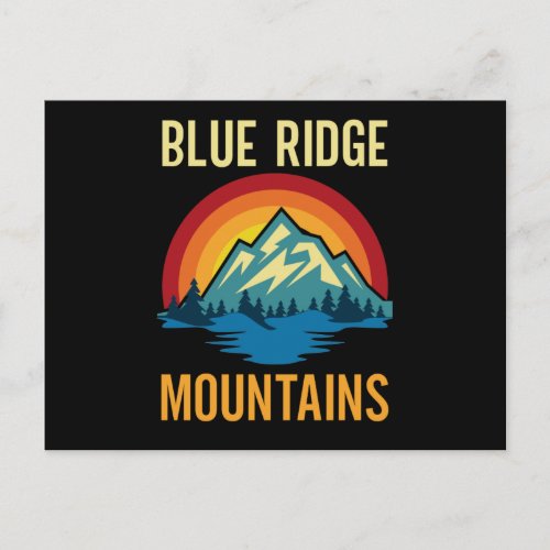 Blue Ridge Mountains Sunset Postcard