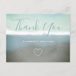 Blue ridge mountains thank you postcard