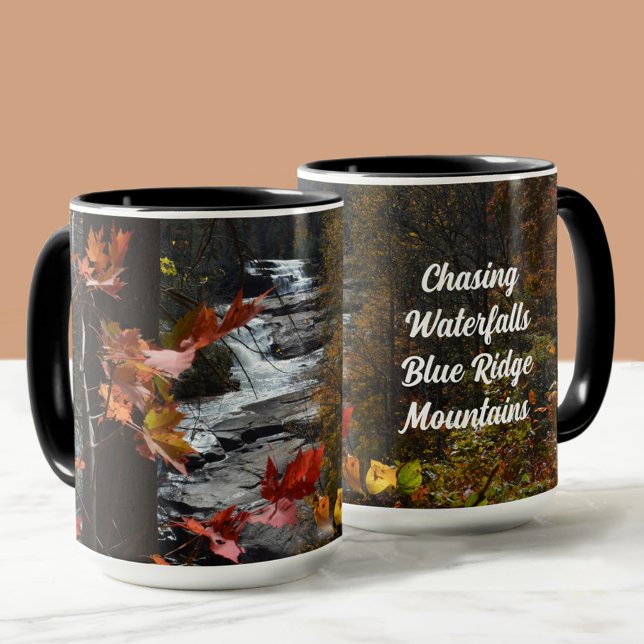 Blue Ridge Mountains Triple Falls NC Photographic Mug (Creator Uploaded)