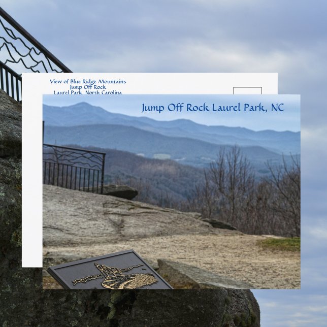 Blue Ridge Mountains View from Jump Off Rock NC Postcard (Creator Uploaded)